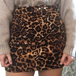 NWT cheetah print mini skirt